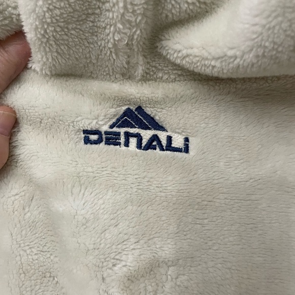 Denali Fleece Jacket Full Zip Cabin Shacket Large Reversible Vintage - Picture 8 of 9